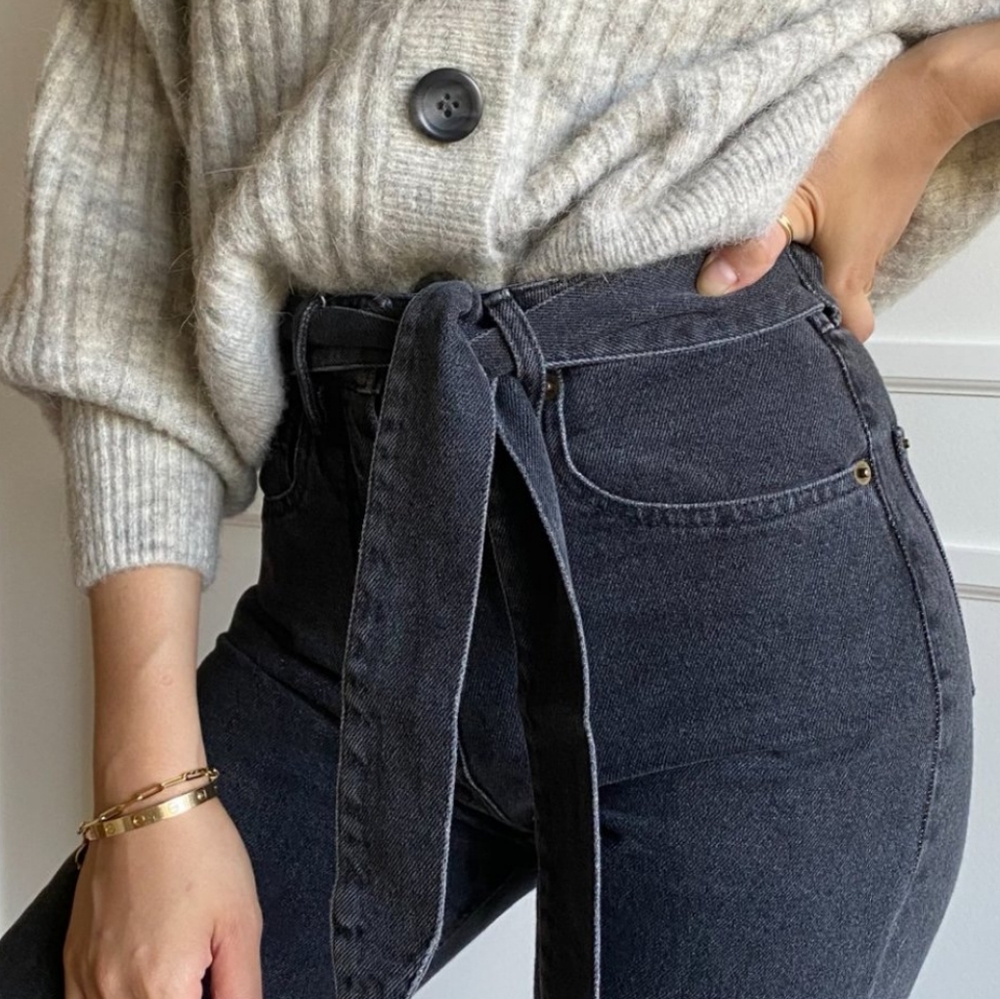 Nanushka Tie Waist Jeans M (Size 2/4)